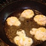 Fritters in the pan